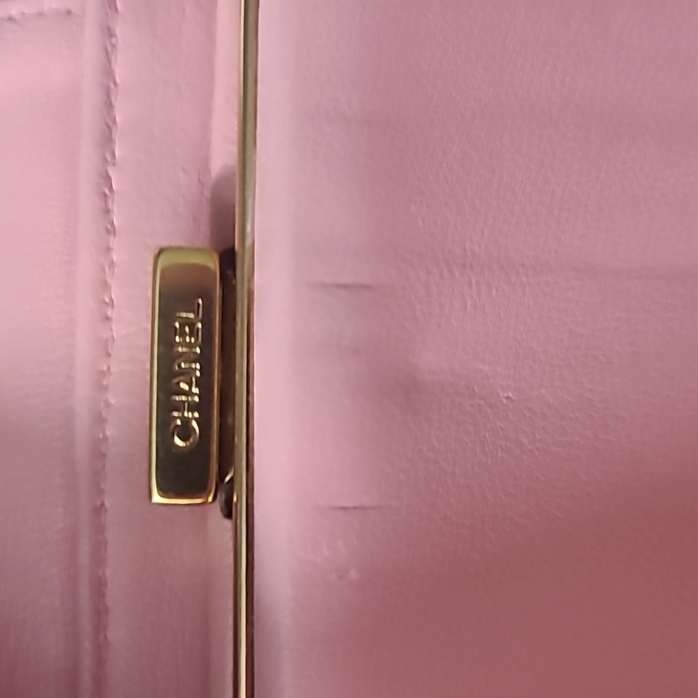 Chanel Pink Icon Line Long Kisslock Wallet - Picture 13 of 16